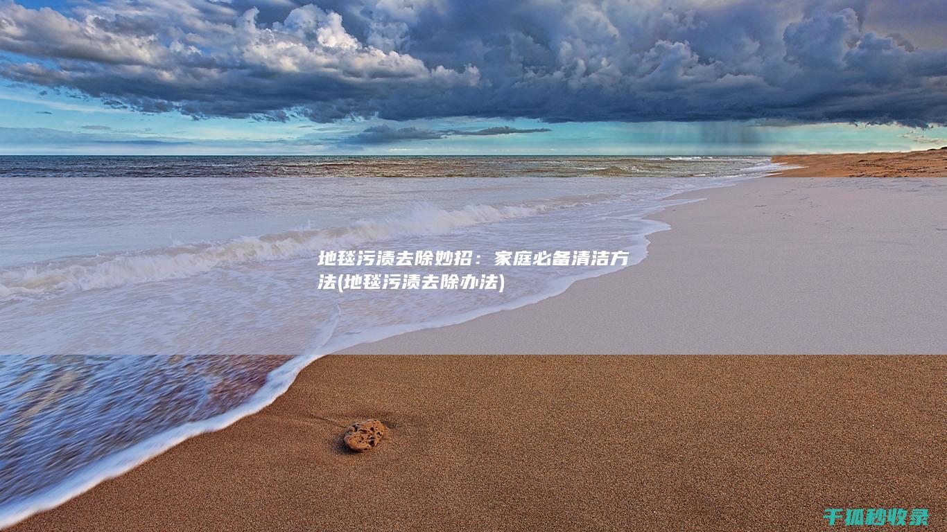 地毯污渍去除妙招：家庭必备清洁方法 (地毯污渍去除办法)
